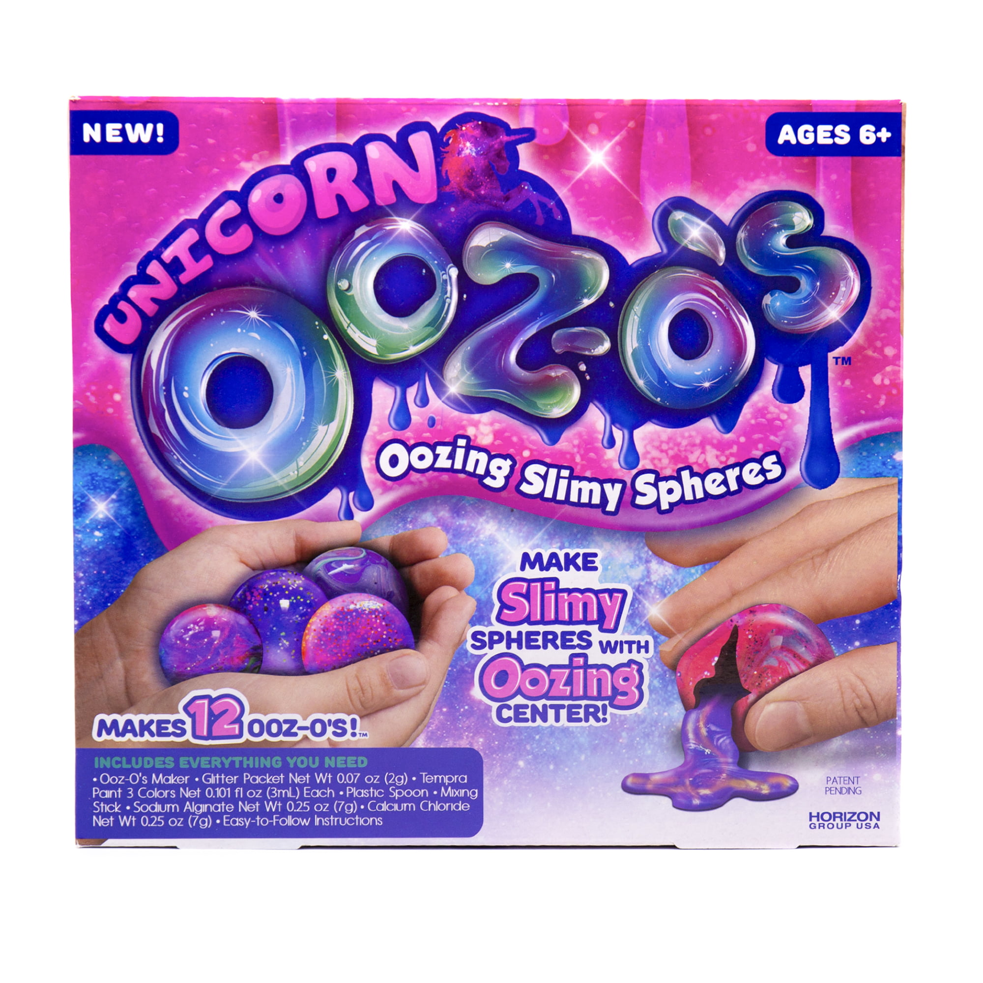 Holographic Slime Ooz-o's Oozing Slimy Glitter Spheres Craft Activity Kit 10pcs 