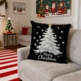 thumbnail image 5 of PuSpu 45x45cm Christmas Pillow Set - 2Pcs Multicolor Polyester Cushion Covers, Festive Living Room Sofa Decor, Easy Care & Durable, 5 of 6
