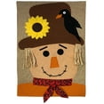 thumbnail image 2 of Briarwood Lane Autumn Scarecrow Burlap House Flag, 2 of 4