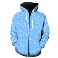 thumbnail image 1 of Sudadera con capucha y cremallera para hombre, con estampado de copos de nieve de invierno, moda, tops, estampado 3D, manga larga, divertida, de gran tamaño, gran oferta 2024, para adolescentes, prima, 1 of 6