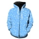 thumbnail image 1 of Sudadera con capucha y cremallera para hombre, con estampado de copos de nieve de invierno, moda, tops, estampado 3D, manga larga, divertida, de gran tamaño, gran oferta 2024, para adolescentes, prima, 1 of 6