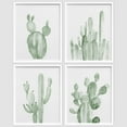 thumbnail image 3 of PixonSign 4 PCS Adhesive Canvas Poster Pastel Southwest Desert Cactus Prints Nature Wilderness Digital Modern Art Decorative Multicolor Botanical Floral Elements Art Set for Home - 11"x14" White, 3 of 5