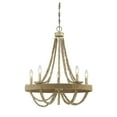 thumbnail image 3 of Savoy House Meridian 5 Light Chandelier - Natural Wood w/Rope - M10014-97, 3 of 3