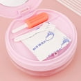 thumbnail image 3 of Caja De Almacenamiento De Retenedores Portátil Ligero A Prueba De Fugas 3 Capas Retenedor Multifuncional Dientes Invisibles Limpieza De Dentaduras Estuche Portátil(polvo de flor de cerezo), 3 of 4