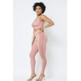 thumbnail image 3 of Mesh Strappy Adjustable Ruched Crop Top With Matching See Through Side Panel Leggings S, 3 of 7