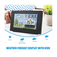 thumbnail image 2 of With Sensor Color Touch Screen Alarm Clock Wireless Weather Station Forecast Indoor Outdoor Thermometer Hygrometer, 2 of 6
