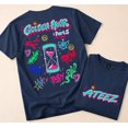 thumbnail image 5 of 2 Sided Retro Ateez Golden Hour Part 5 Graphics T-Shirt, Vintage Music Theme Casual Tee, 5 of 8