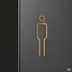 thumbnail image 4 of Man Woman Metal Wall Sign Plate Toilet Doorplate Wash Room Label Wc Signage Board, 4 of 5
