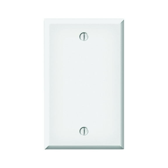 Jackson Deerfield 8WS100 Pro-Plate Single Blank Wall Plate, White Steel Finish
