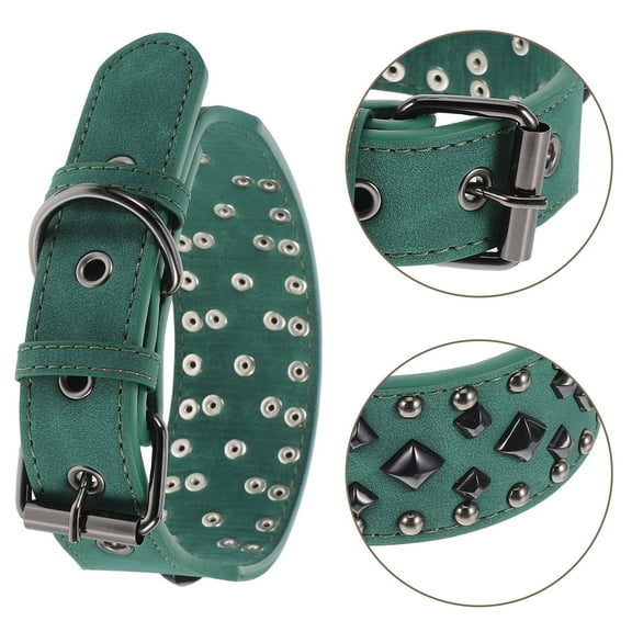 LOLIPPYY Spiked Dog Collar - Protective, Adjustable, and Durable for Medium Dogs