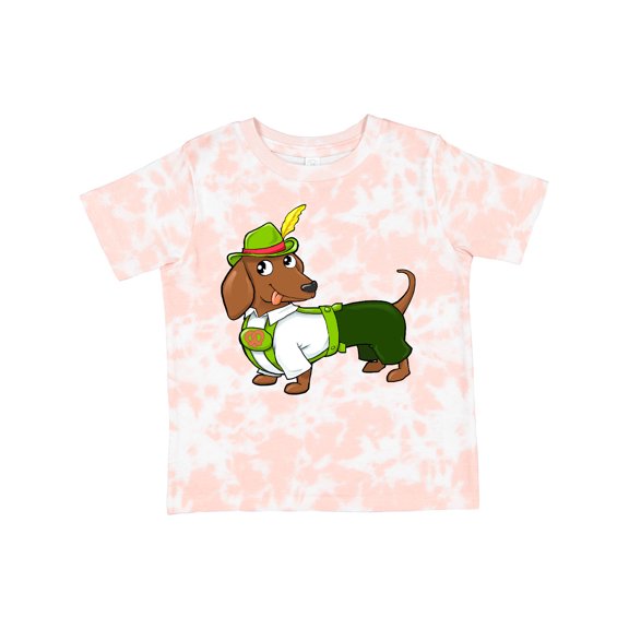 Inktastic Cute Brown Dachshund in Traditional German Wear Boys or Girls Toddler T-Shirt