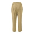 thumbnail image 6 of Domuza Men's Sweatpants with Pocket Workout Athletic Track Pants Stretch Tapered Joggers for Gym Running Jogging Khaki 2XL, 6 of 6