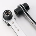 thumbnail image 2 of Double Head Ratchet Wrench tools mini adjustable ratchet spanner hvac tool, 2 of 10