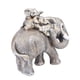thumbnail image 2 of Estatua de elefante madre e hijo, figura decorativa de mesa, multifuncional. Gris, 2 of 9