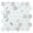 Elstead-Sample, variant on Haelm 2-in Hexagon Honeycomb Marble Look Upcycled Polished Glass Wall & Floor Mosaic Tile
