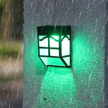 Waterproof Outdoor Solar-Powered Fence Lamp Yard Stair Street Light Decoration