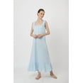 thumbnail image 5 of Miss Lavish London Victorian Style Nightgown Sleeveless Long Sleepwear Women Cotton Plus Size Vintage Nightdress Blue 8, 5 of 8