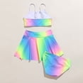 thumbnail image 5 of Hfolob Girls Swimsuit Toddler Kids 3 Piece Swimwears Tie Dye Bikini Bathing Suit Briefs Summer Girl Bikini Set Cute Elegant, 5 of 8