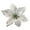 Silver, variant on 12 Pack Gold Xmas Glitter Poinsettia 5.1 inch Artificial Flowers Christmas Tree Decorations Clearance Ornaments