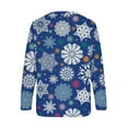 thumbnail image 5 of Chandail en Molleton de Noël pour Femmes 2023 Mode Imprimé Manches Confortable Respirant Col Rond en Solde, 5 of 5