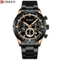 thumbnail image 2 of Luxury Brand CURREN Sporty Watch Mens Quartz Chronograph Wristwatches with Luminous hands 8355 Fashion Stainless Steel Clock, 2 of 6