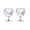 Silver, variant on Sterling Wine Glasses Earrings with crystals