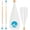 A: Blue in White, variant on SUP Paddle Board Paddle - Adjustable Paddleboard Paddle Oar 4- Floating SUP Kayak Paddle