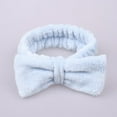 thumbnail image 2 of XDIAHBPL Turbans For Women Velvet Hairband Solid Bow Knot Hair Ring Head Hoop Headband Blue, 2 of 2
