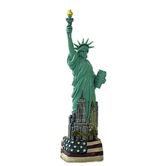 Statue of Liberty Statue Flag Base 8 Inch
