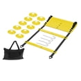 thumbnail image 1 of Equipo de entrenamiento de fútbol para niños, kit de fútbol con conos de fútbol para entrenamiento de fútbol, escalera de agilidad, escalera de fútbol, juego de escalera de velocidad para rugby, tenis, entrenamiento de baloncesto, práctica de ejercicio Kuyhfg Sin marca, 1 of 5