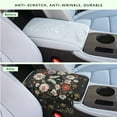 thumbnail image 4 of Renewold Butterfly Moon Floral Car Center Console Cover Universal Armrest Box Protector Scratch Resistant Wear-Resistant Arm Rest Cover Pad with Pockets Storage Bag Vehicle Accessories, 4 of 9
