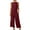 Watermelon Red 2 piece outfit for women, variant on Wycnly Womens Lounge Set Summer Vintage Cotton Linen 2 Piece Outfits Casual Solid Sleeveless Cropped Tank Tops and Pocket High Waist Pant Sets under $5