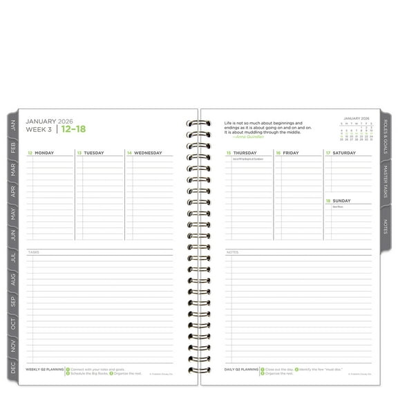 FranklinCovey The 5 Choices Weekly Wire-bound Planner (Jan 2026 - Dec 2026, Classic Size)