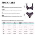 thumbnail image 6 of Daiia Lavender Flowers Women's Bikini Set Two Piece Swimsuit High Waisted Bikini Adjustable Straps Bikini Perfect for Beach, Pool, and Summer Vacation-X-Large, 6 of 9