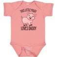 thumbnail image 3 of Inktastic This Little Piggy Loves Daddy- cute Boys or Girls Baby Bodysuit, 3 of 5