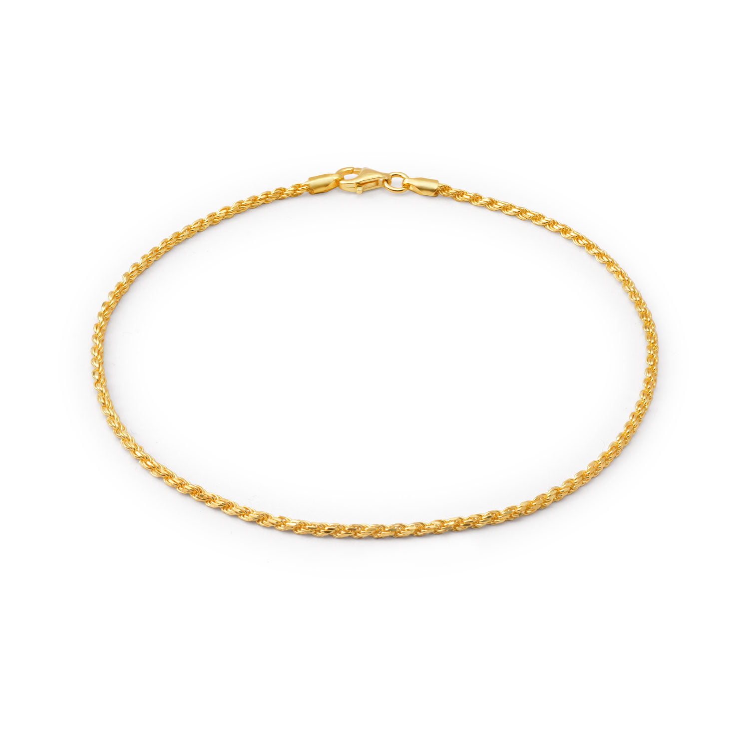 LIFETIME JEWELRY Colorful Anklet for Women Teen and Girls 24k Gold Plated B