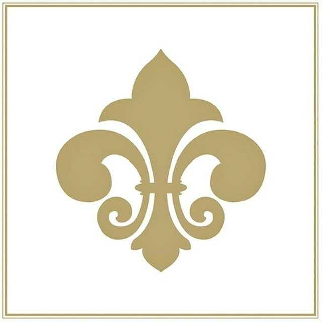 Napkin/Luncheon - "French Lily Gold" - Package of 20, 3-ply Paper