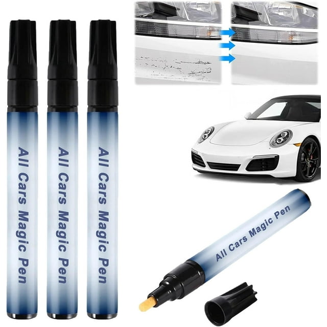 All Cars Magic Pen - Magic Car Scratch Removal Pen, Quick Fix for Scratches and Paint Damage, Magic Pen for Car Scratches, Car Scratch Repair Pen Set, Easy to Use, Fits All Car Colors