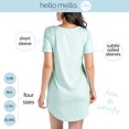 thumbnail image 4 of Hello Mello Let Me Sleep Lounge Sleepshirt V-Neck Short Sleeve Sleepwear, Cancel Everything X-Large/XX-Large (Women's), 4 of 8