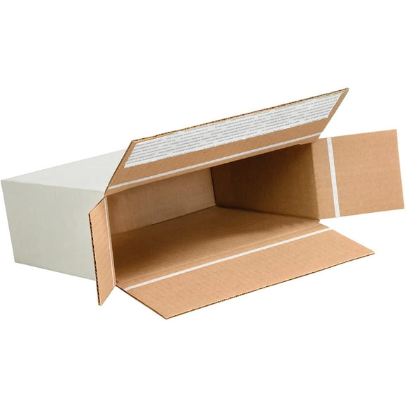 Box Partners Self-Seal Side Loading Boxes 9 1/4" x 3" x 6 3/4" White 25/Bundle 936SSFOL