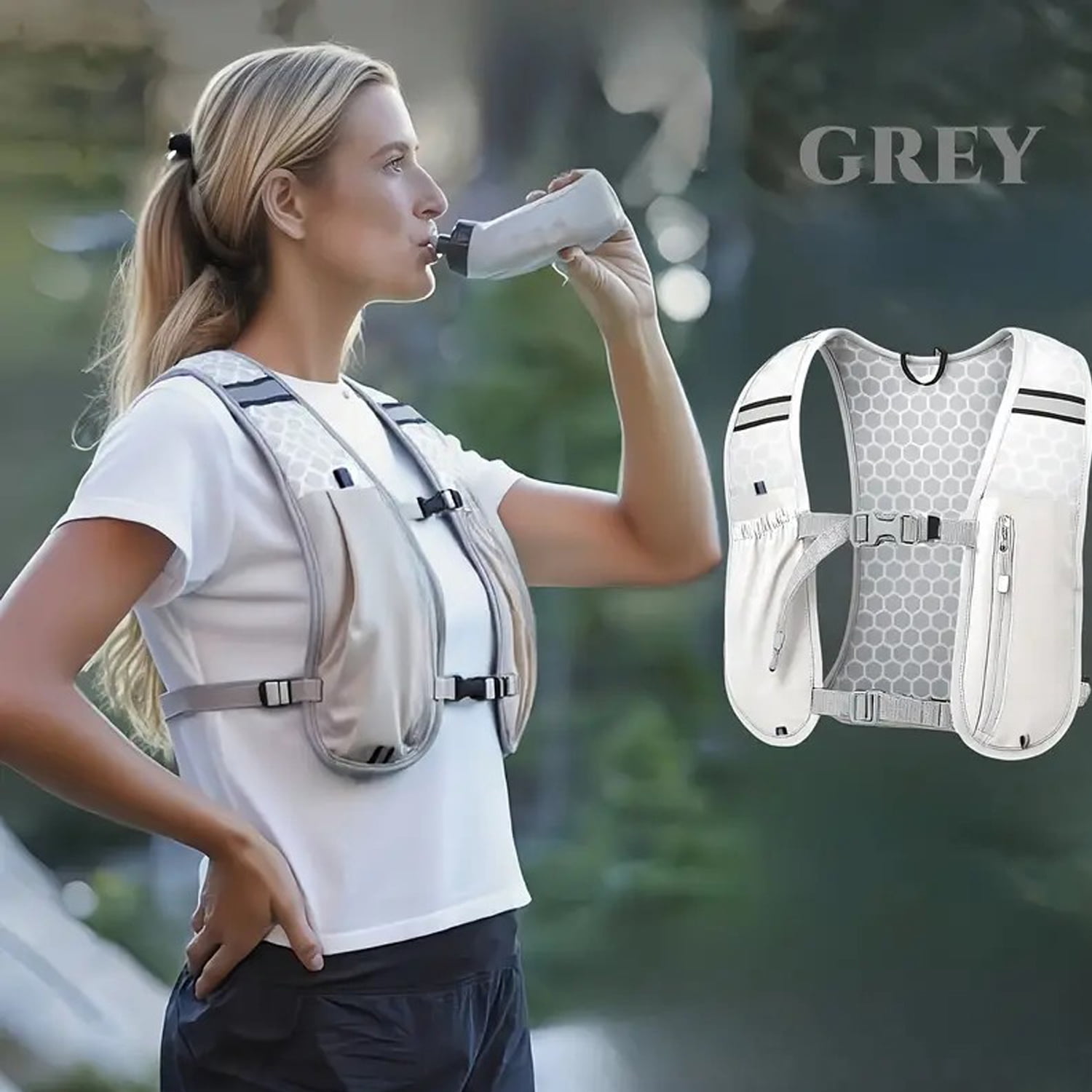 WEHUSE Hydration Running Vest Backpack Pack for Women and Men Jogging Trail Race Marathon Cycling Hiking