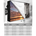 thumbnail image 7 of Outdoor TV Cover 70 to 75 Inch Weatherproof, Rustic Forest Bear Silhouette Waterproof TV Screen Protector for Outside Decor with Zipper and Pocket 68"L x 42"H , Black Gray Farmhouse Country, 7 of 7