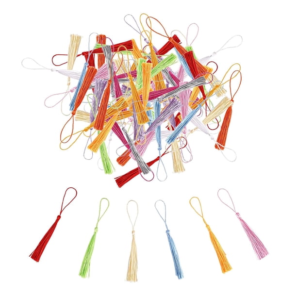 120 piezas llavero borlas perfecl anillos para manualidades colgantes de borla