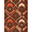 Orange, Pattern 12, variant on ODIKA 4' x 6' Machine Washable Non-Slip Area Rug, bohemian geometric High Traffic Rug, Blue, 1163519