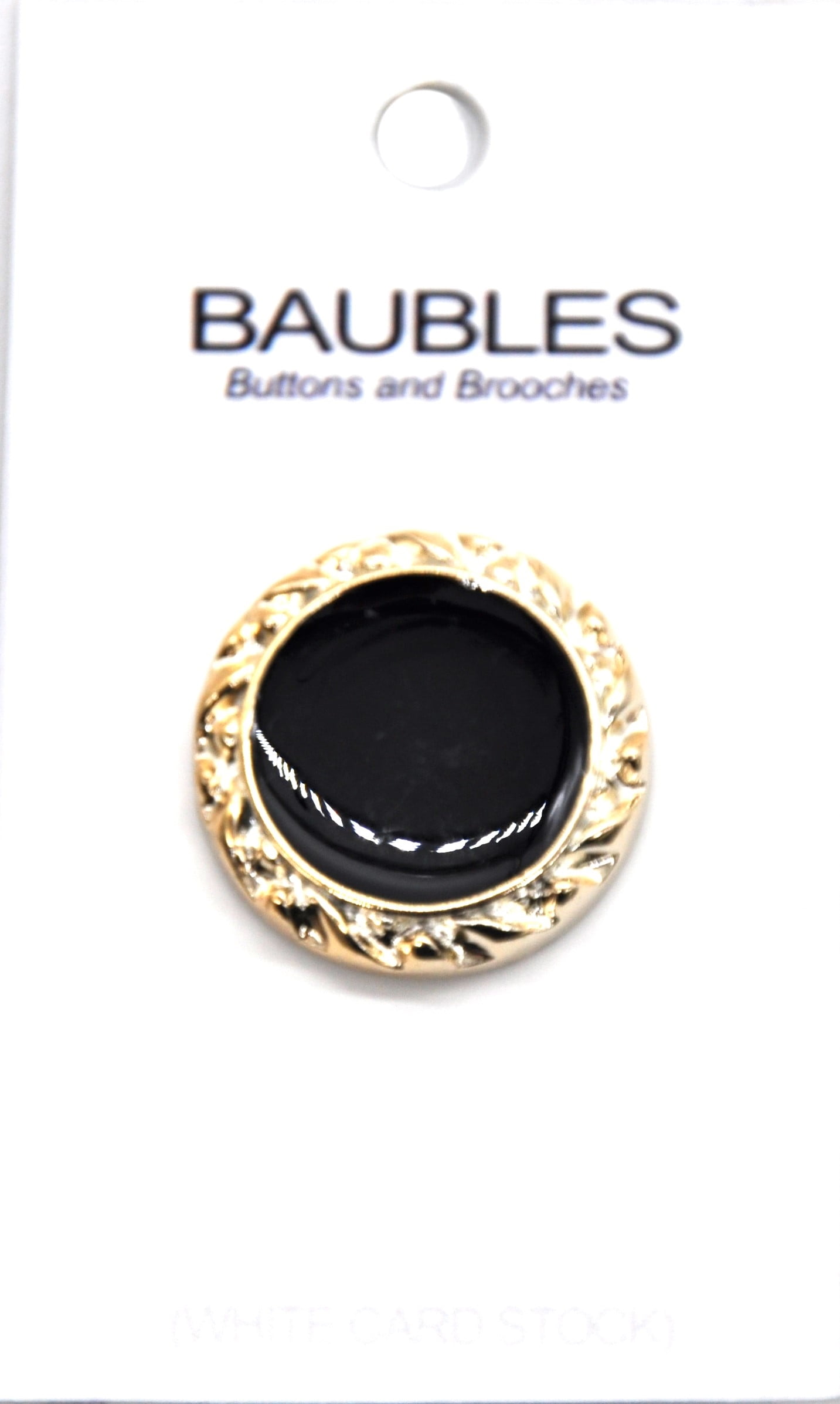 (2 pack) Belagio Rhinestone Gold Button with Black Center, Sewing Fasteners, 1 Piece