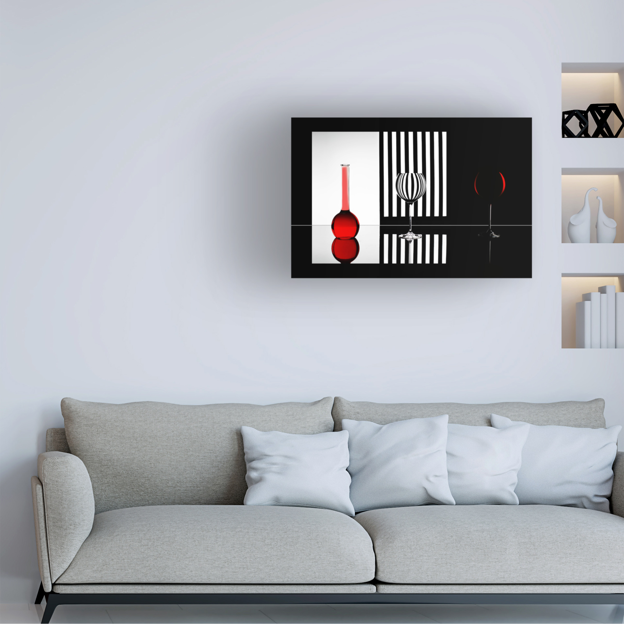 Doris Reindl 'Just Red' Canvas Art