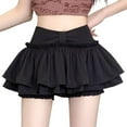 thumbnail image 7 of YUTK Tennis Skirts for Women Golf Skirt High Waisted with Shorts Underneath Athletic Pleated Tulle Ruffle Skorts Pockets Black S-Xxl, 7 of 7