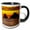 Black/White, variant on 3drose, the Arch, Cabo San Lucas, Mexico, 11oz Mug