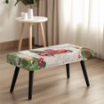 thumbnail image 4 of Psesaysky Christmas Bench Slipcover with Elastic Band, Polyester Spandex Anti Dust Bench Cover for Dining Hotel and Garden Use, 4 of 9
