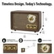 thumbnail image 5 of Radio Bluetooth Victrola Retro Wood con altavoces integrados, 5 of 6